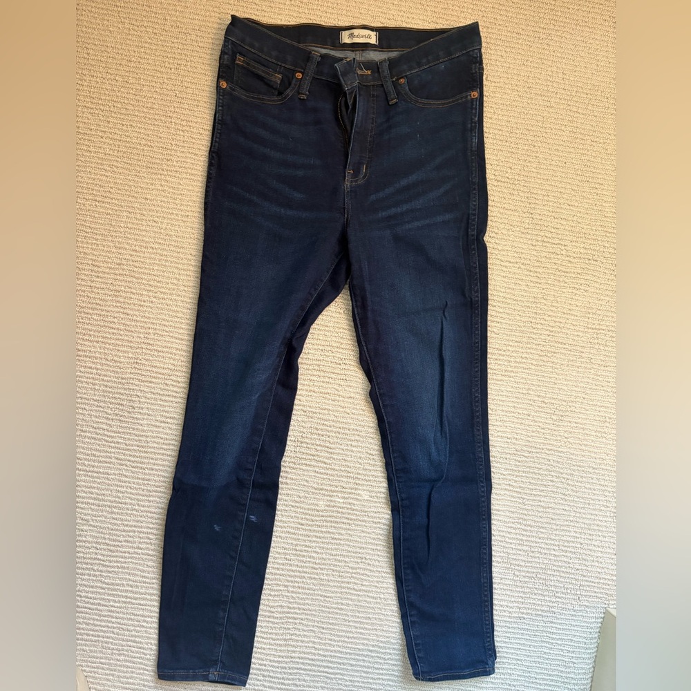 Madewell Blue Skinny Jeans Dark Wash
